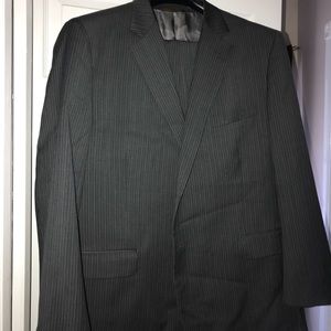 Gray pinstriped suit brooks brothers